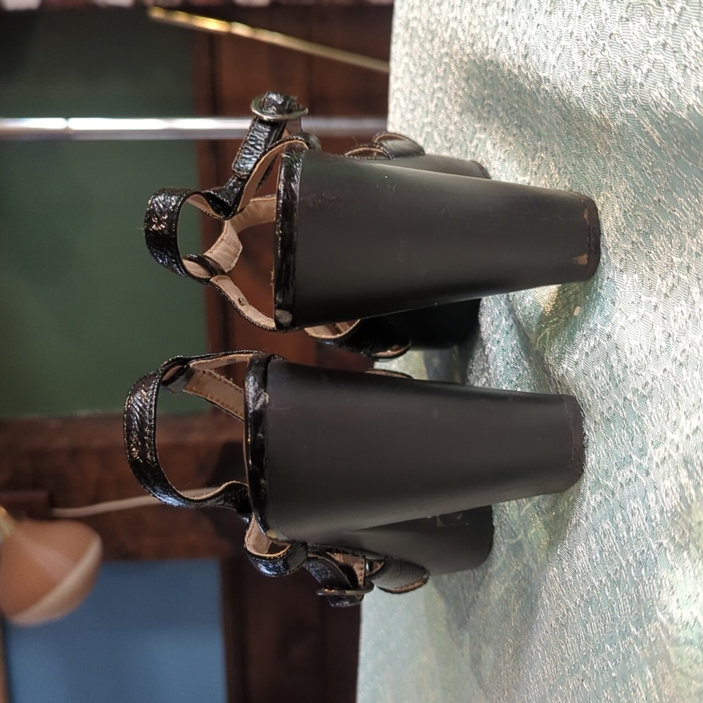 VGUC Vintage Mudd 2000s "Strum" Patent Strappy Heels sz 6.5 - Peak Y2K! - Picture 5 of 7